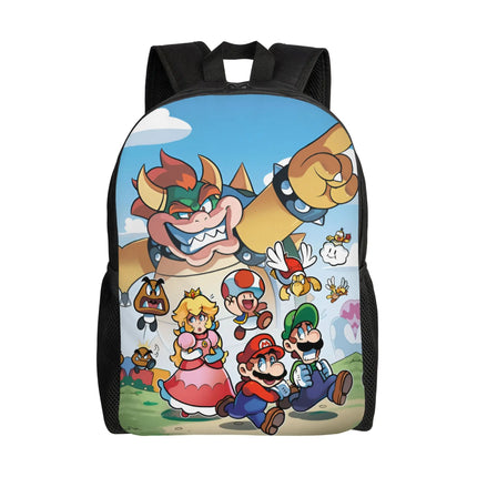 3D Printing M-Marioed Backpacks for Boys Girls Cartoon Yoshi College School Travel Bags Men Women Bookbag Fits 15 Inch Laptop