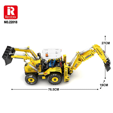 NEW 2466pcs Bulldozer Excavator Truck Remote Control Model Building Blocks Bricks Puzzle Toy Birthday Christmas Gifts For Boy
