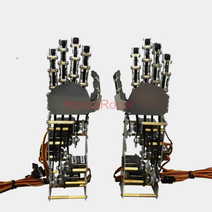 5 DOF Mini Metal Robot Hand Independent Finger Bionic Mechanical Finger Humanoid Robot Gripper Unassembled DIY Toy Kit