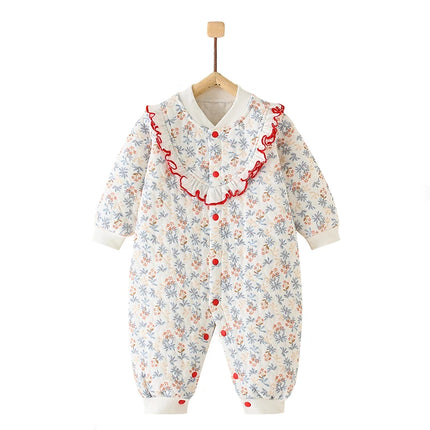 Soft Baby Girl Clothes Cotton Autumn and Winter Newborn Romper Cute Girl Bodysuit  Warm Boy Clothes Babies 0 to 12 Months