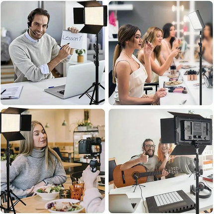 LED Photo Studio Light Video Studio Light With Dimmable for Game Live Video Lighting Portable Video Recording Photography Lamp