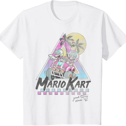 2026 New Super Mario unisex 100%cotton shirt, high quality vintage O-neck T-shirt Harajuku summer Men's Japanese fashion Shirt