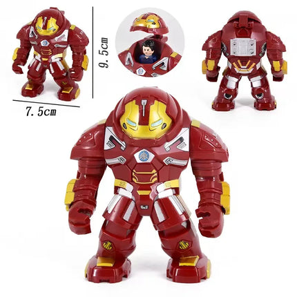 Building blocks, Marvel superheroes, assembled dolls, Spider Man, Iron Man, Venom, Shark, Deadpool, DIY gifts, children's toys