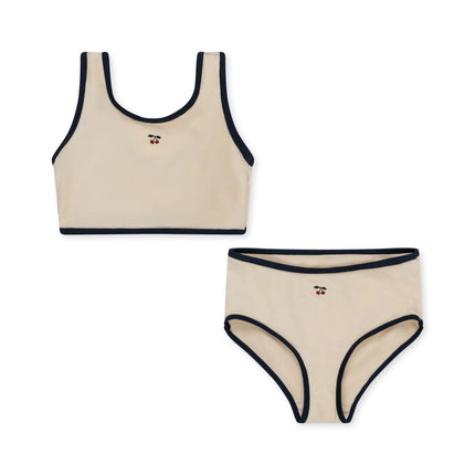 Kids Girls Swimwear Sets 2026 New Summer Cute Print Baby Boys One Piece Swimming Suits Children Holiday Bikini Clothes
