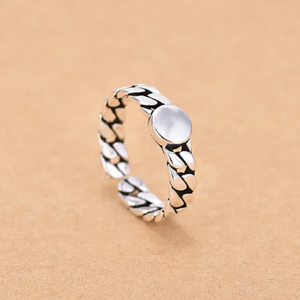 Hot 925 Sterling Silver Ring AAA Zircon Adjustable Simplicity Fashion Exquisite Women Jewelry Accessories Wedding Party Gift