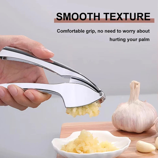 Stainless Steel Garlic Press Kitchen Special Garlic Mincer Garlic Crusher Detachable Easy to Clean Squeeze  for Fine Garlic