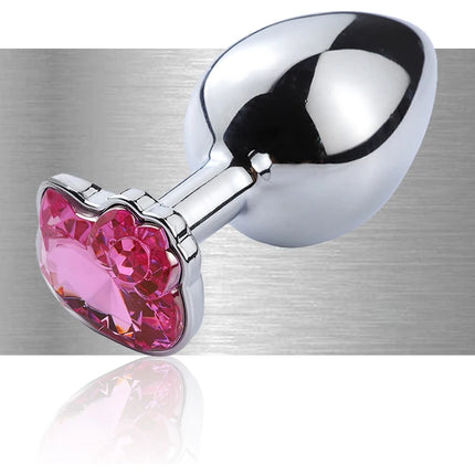 Stainless Cat Face Jewel Base Anal Plug Holle Kitty Cat Butt Plug Metal Prostate Massager Anus Stimulator Dildos Adult Sex Toys