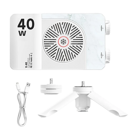 40W RGB LED Camera Light 4400mAh Battery CRI/TLCI 90+ Mini LED Video Lamp 3 Color Light with Tripod Portable Camera Fill Lamp