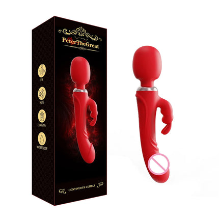 Double Head Powerful Vibrator for Women 30 Speed Clit Stimulator G Spot Vagina Massager Female Masturbator Sex Toys for Adult 18
