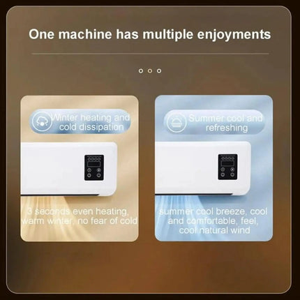 Mini Split Air Conditioner Heat Pump System Portable Air Cooler Heater Wall Mounted Timer Smart for Home Living Room Bedroom