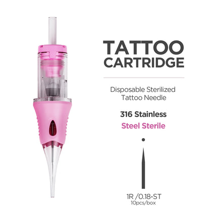10pcs Tattoo Cartridge Needles Disposable Needles RL RM XF Series For Tattoo Machine For Eyebrow Eyeliner Permanent Makeup