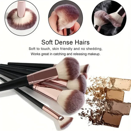 3-20PCS Makeup Brushes Set Soft Fluffy Eyeshadow Foundation Concealer Blending Blush Brush Kabuki Professional Women Beauty Tool