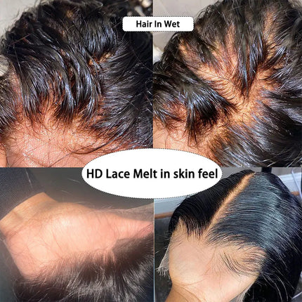 Ultra Fitted HD Lace Frontal Closure 100% Human Hair Pre Plucked Natural Scalp HD Lace Closures Brazilian Raw Hair HD Closures