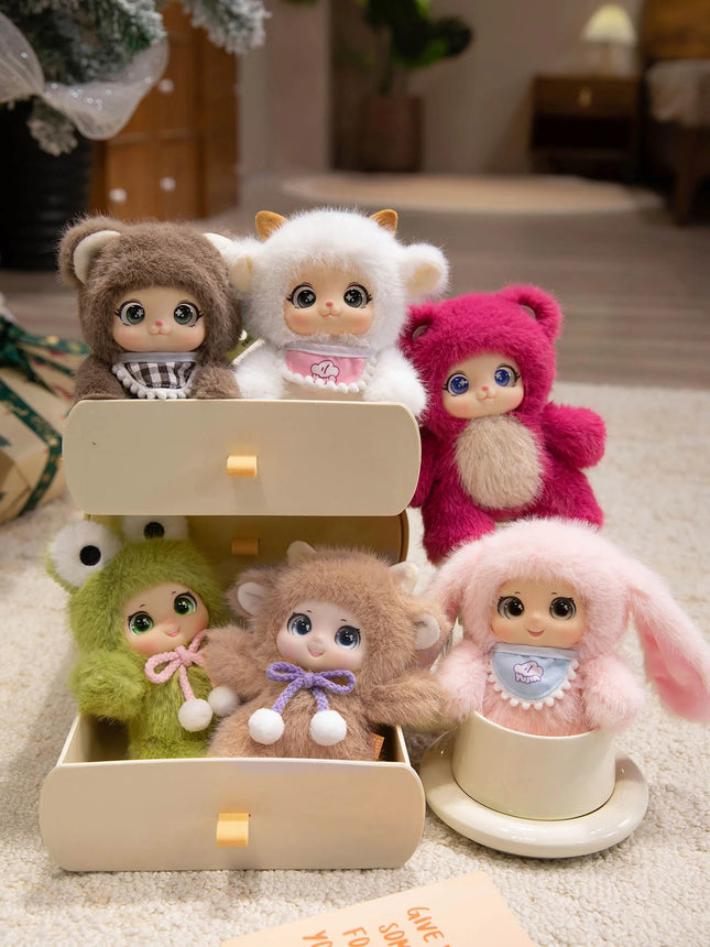 The Adorable PVC Blind Box Family Series Can Be Used As Bag Accessories Christmas Gift