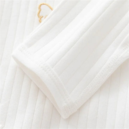 Lawadka 0-6M Spring Baby Girls Boys Romper Hat Cotton White Clothes For Girls Fashion Infant Jumpsuit Newborn Babies 0 to 3 M