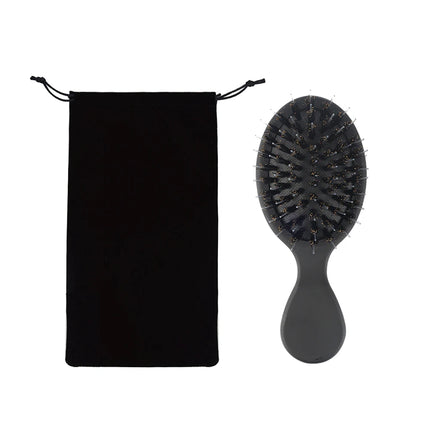 ARLANY Boar Bristle Hair Comb for Hair Extensions Mini Matte Finish Hair Scalp Massage Comb Hairbrush Detangling Cushion Brush