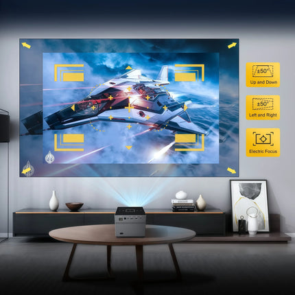 XNANO X3 Native 720P Projector Electric Focus Auto Keystone Voice Control Android 11 Dual WiFi Home Cinema Beamer Support 4K