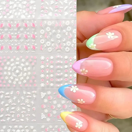 3D Flower Nail Art Stickers / Stickers Fleurs Ongles 3D