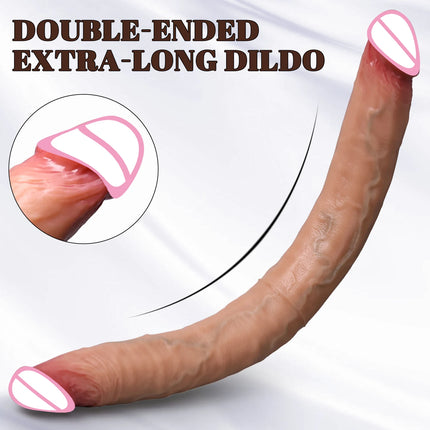 Double Ended Dildos Soft Silicone Long Dildos Penis Vaginal G-spot Massage Orgasm Dick Lesbian Masturbator Butt Plug Sex Toys 18