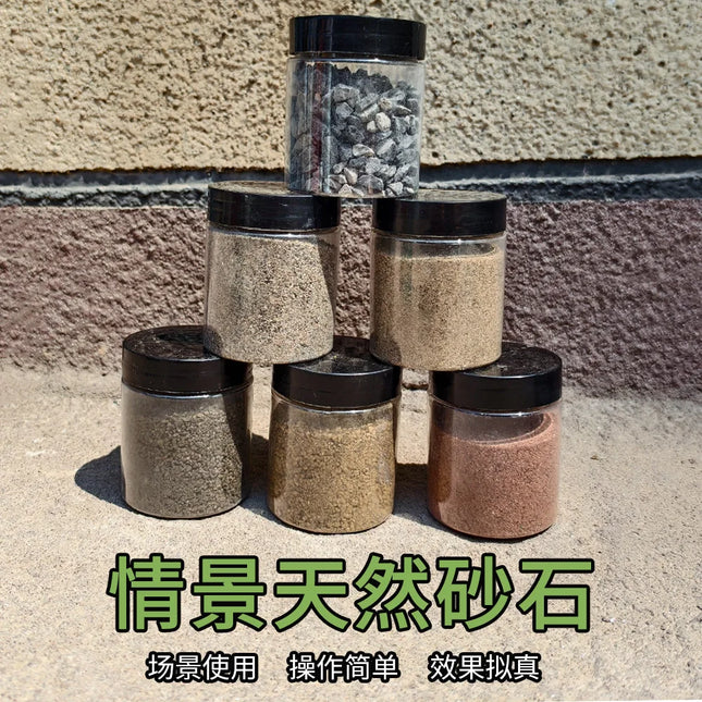 140ML Miniature Gravel Stone Micro Gravel Ground Rock Natural For DIY Sand Table Scene Garden Railway Train Road Paving Material