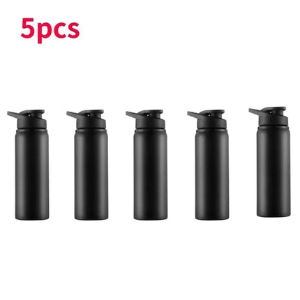 15PCS Portable Stainless Steel Bicycle Water Bottle Straight Drinking Outdoors Sports Travel Kettle Metal Water Bottle