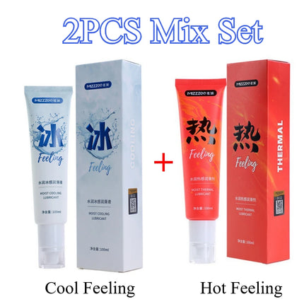 100ML Water Base Sex Lube for Adult Sex Toy Vaginal Stimulation Lubricant Hydrating Ice/Fire Feel Lubricating Fluid Anal Sex 18+