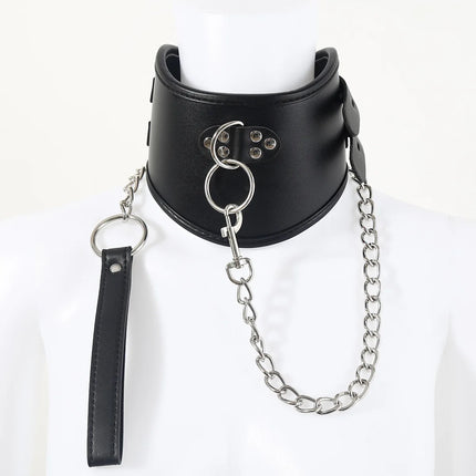 Leather BDSM Posture Collar,Slave Collars Chocker Sexual,Bondage Restraints,Sex Toys for Couples,Adult Games,Role Play