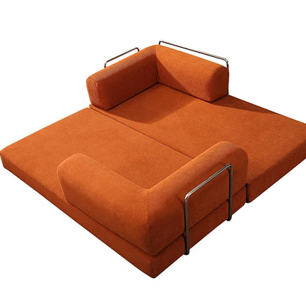 150CM Modern Style Air Compression Fabric Flannel Deformable Modular Couch for Living Room Sectional Composable  Sofa Bed