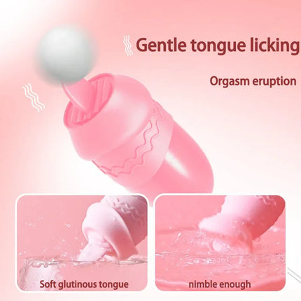 Body Safe Silicone Clitoral Sucker – 2 in 1 Air Pulse G Spot Vibrator for Women, Rechargeable Adult Sex Toy with 10 Speeds