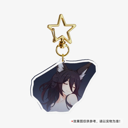 Game Honkai Star Acrylic Keychains Stand Cyrene DanHeng Evernight Cerydra Castorice Phainon Figure Pendant Car Key Chain Gifts