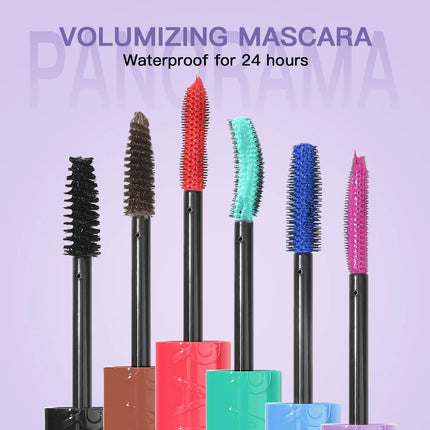 Colorful Silk Mascara Blue Red Black Cream Lengthening Waterproof Long Lasting Colored Thickening Curling Mascara Makeup