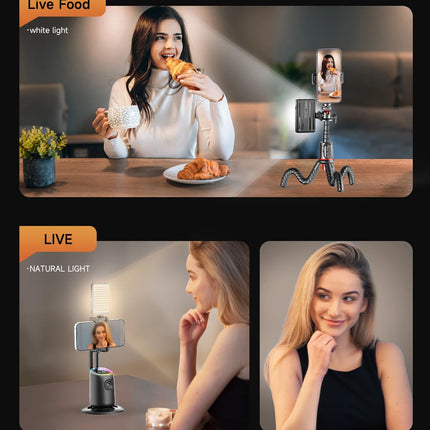 Portable Selfie Light Phone Fill Light 3000mAh Rechargeable Video Photography Light 120 LED 2500K-9000K Dimmable for Live Vlog