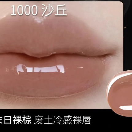 HYNTOOR 3D Mirror Lip Glaze - Future Fantasy Planet, Shining Bright Color Lip Gloss, Removes Dead Skin and Fades Lip Lines, Lip Care Makeup