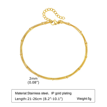 Stainless Steel Lucky Evil Eye Anklet Bracelet for Women, Blue Eye Beaded Chain Foot Anklets Summer Beach Lucky Amulet Gift