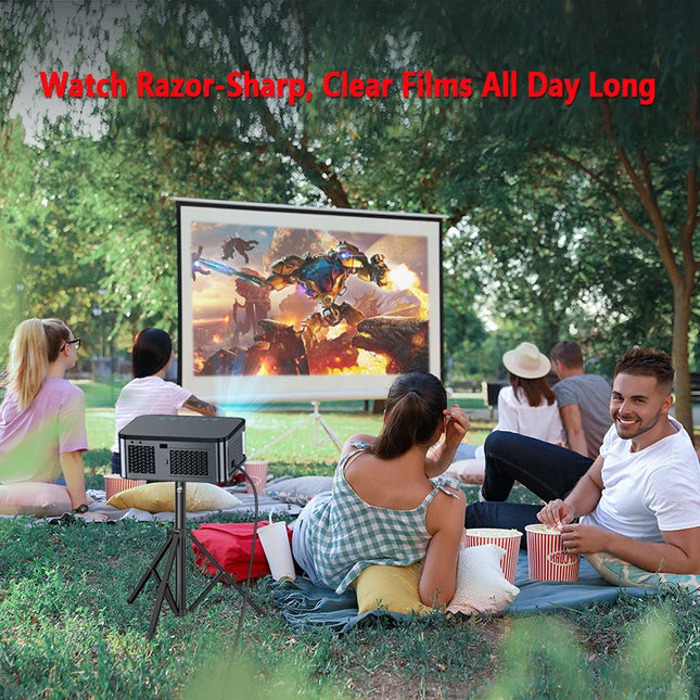 XIWBSY 8K Android Projector 25000Lumens Wifi6 Full HD 1080P Projector 3D Smart Home Theater Cinema Proyector Outdoor Beamer