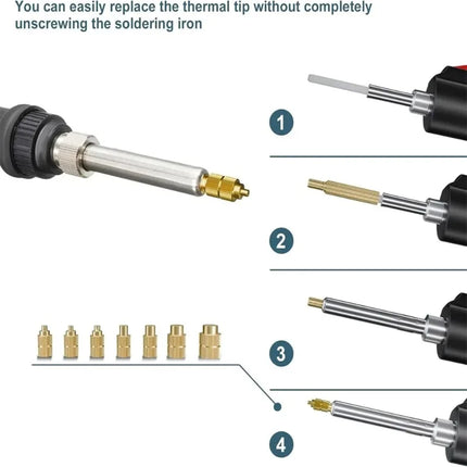 Heat Set Soldering Iron Tip Head Insert M2-M6 Hot Melt Brass Embedded Thread Nut Kit for Plastic Soldering