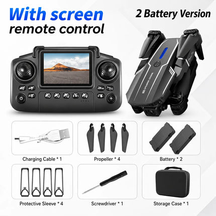 HD Aerial Drone 90° Adjustable Lens Dual Camera Switch Beauty Shooting Gesture Photo Video MV Production Gravity Sensing App Phone Control RC Drone