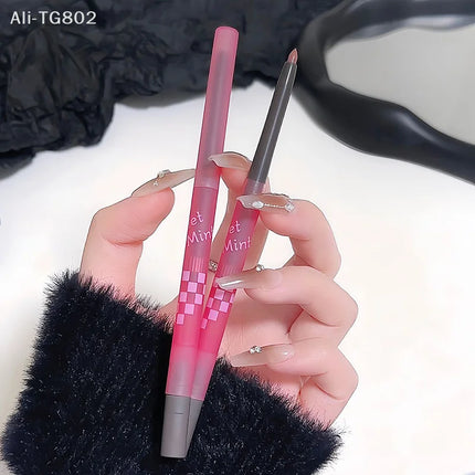 1Pc Nude Light Sweet Soft Matte Lip Liner Pencil Long-Lasting Fading Resistant Makeup Removable Lip Shaping Cosmetic Tool
