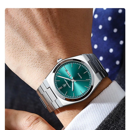 POEDAGAR Luxury Quartz Man Wristwatch Sport Men Watches Waterproof Luminous Date Week Stainless Steel Men's Watch Male Reloj