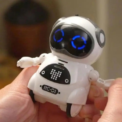 Voice Recognition Pocket Robot Singing Dancing Telling Story Talking Interactive Robot Communication LED Lights Mini Robot