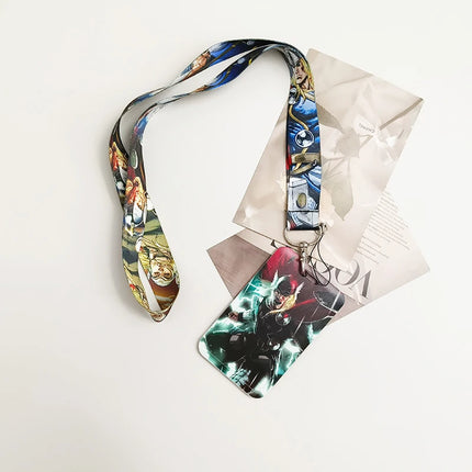 American Anime Credential Holder Movie Lanyards for Key Neck Strap Card Badge Gym Keychain Keyring Accessories Gifts