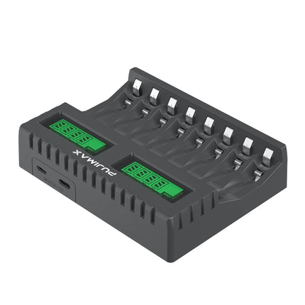PUJIMAX New LED Display Smart Battery Charger For AA/AAA Ni-MH Rechargeable Batteries Independent Charging Battery Charger
