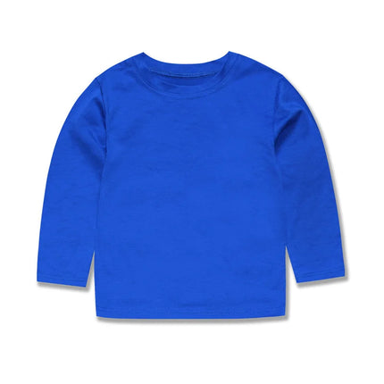 Boys Girls Long Sleeve T-Shirt 1-2 3 4 5 6 7 8 9 10 11 12 13 14 Years 100% Cotton Toddler Boy Shirts for Teen Girl Clothes