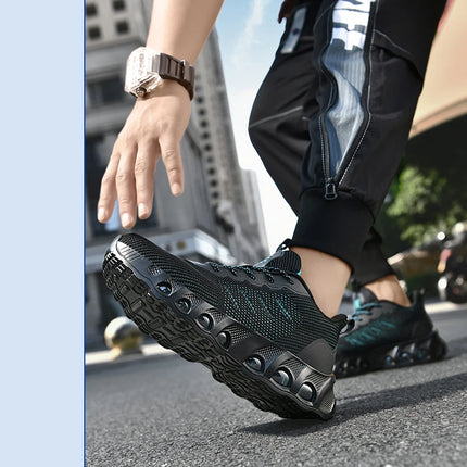 Men's air cushion casual sneakers spring summer lightweight outdoor racing running shoes breathable plus size speed sports shoes