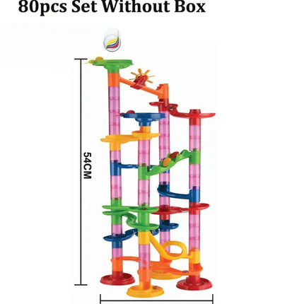 29-142PCS Marble Run Building Blocks Marbles Slide Toys For Children DIY Creativity Constructor Educational Toys Children Gift