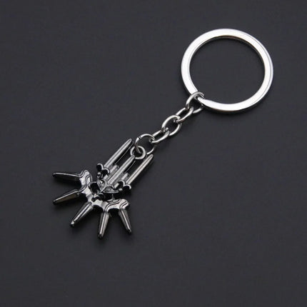 Game NieR:Automata Keychains 2B YoRHa Weapon White Promise Emir Robotics Keyrings Pendant For Men Women Fan Jewelry Accessories