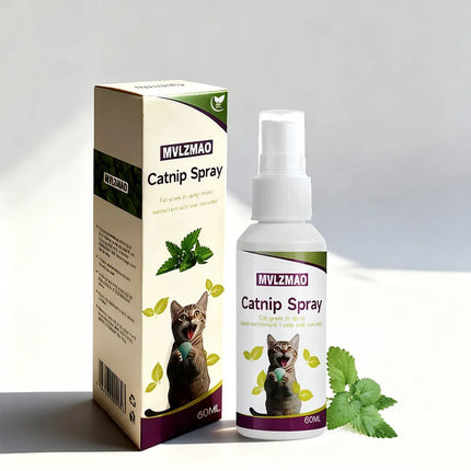 Catnip Spray for Cats, Cat Scratching Spray to Boost Play, Calm Stress & Renew Toys, Transparent Cat & Kitten Behavior Spray 60 ml