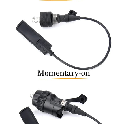 Tactical Surefire DS00 Scout Light Rear Cap Metal Tail Cap Dual Function Pressure Switch Cover Compatible with ST07 SR07 Switch