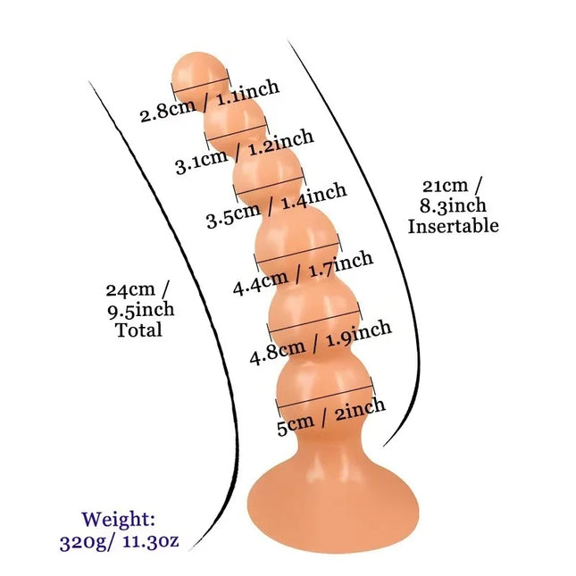 5/6 Ball Anal Beads Sex Toys Soft Anal Plug Dildo with Suction Cup Female Masturbator G-Spot Massager Vaginal Anus Stimulator 18
