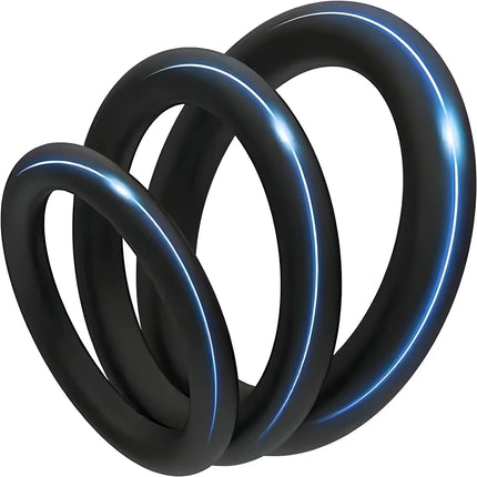 1Set Durable Semen Lock Ring Silicone Watertight Penis Ring Men Ejaculation Delay Cock Silicone Rings Sex Toys for Male Sex Ring